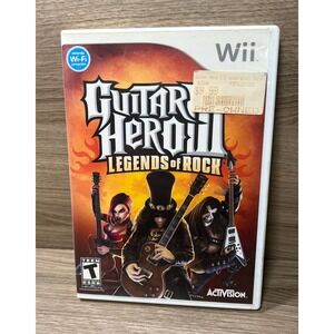 Guitar Hero III Legends of Rock Nintendo Wii Activision Music Rhythm Game
